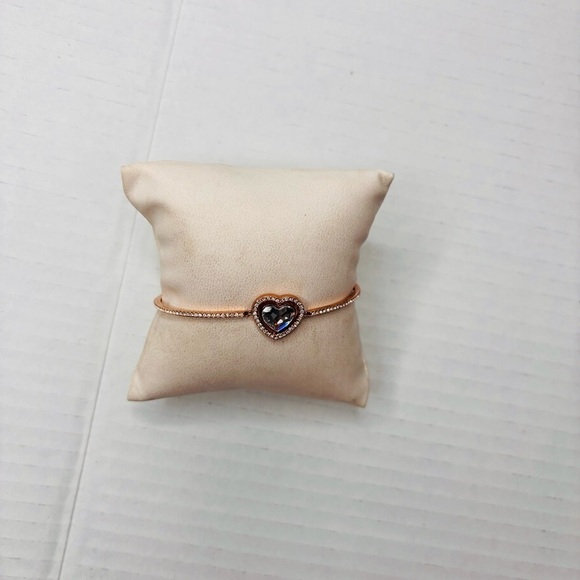 SWAROVSKI White Rose Gold Sparkling Dance Bangle - Picture 3 of 8